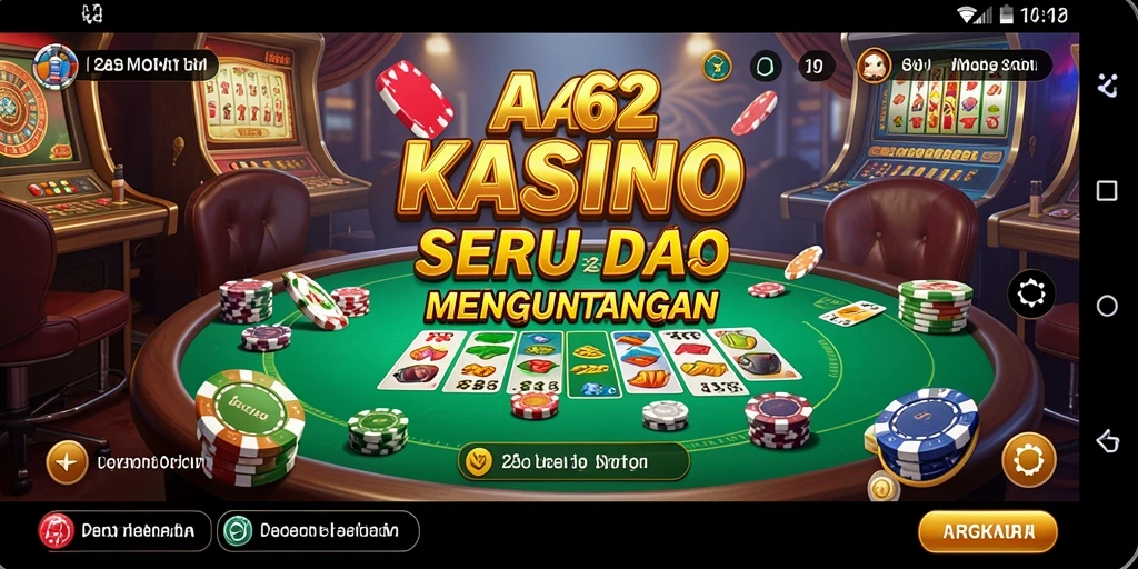 Screenshot gameplay AA62 yang menampilkan aksi permainan Kasino yang seru.