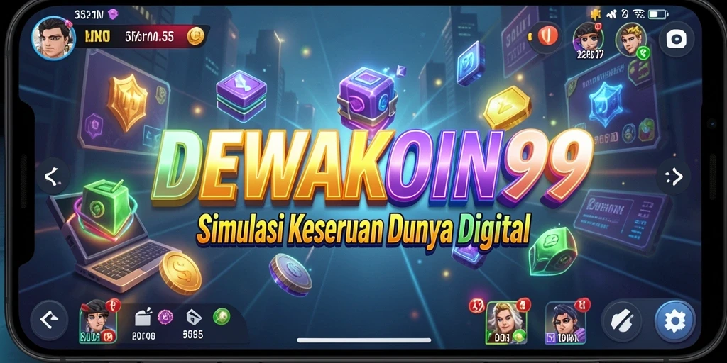 Tampilan gameplay DEWAKOIN99 yang menampilkan aksi seru dan interaksi sosial.