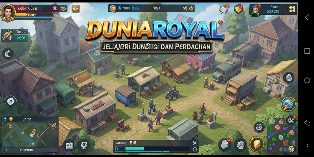 Tampilan gameplay menarik dan menantang di DUNIAROYAL.