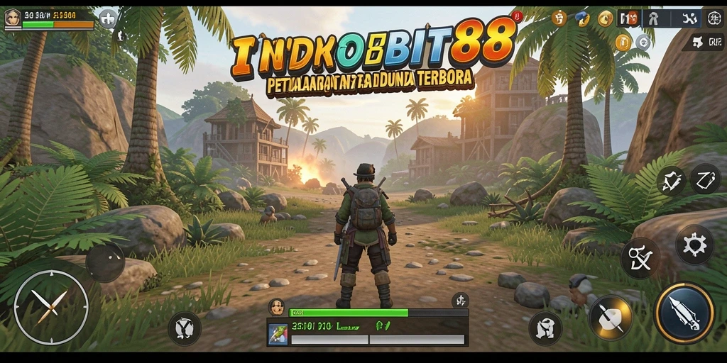 Gameplay seru INDOBIT88 di dunia terbuka yang luas.