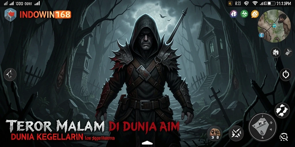 Tampilan gameplay seram di INDOWIN168 yang menegangkan.