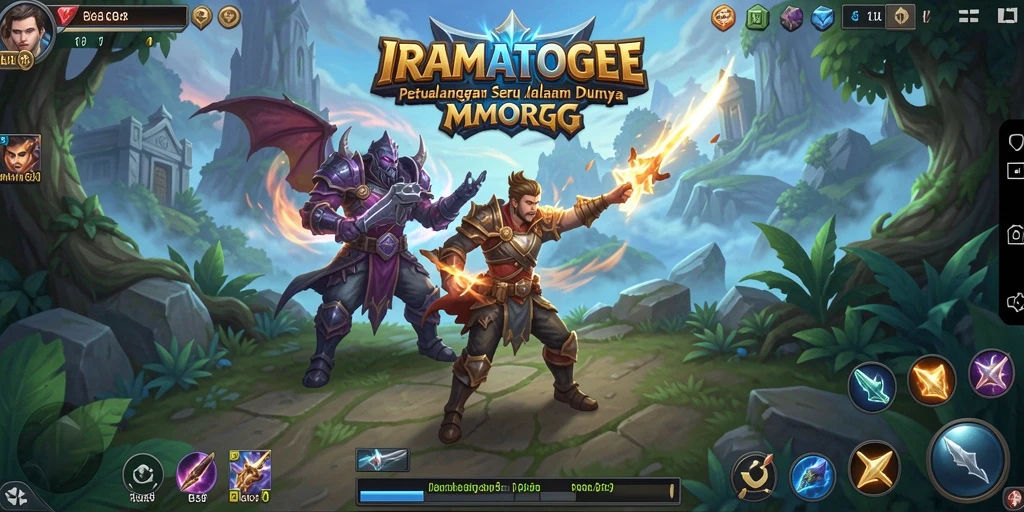 Tampilan gameplay memukau dari dunia fantasi IRAMATOGEL.