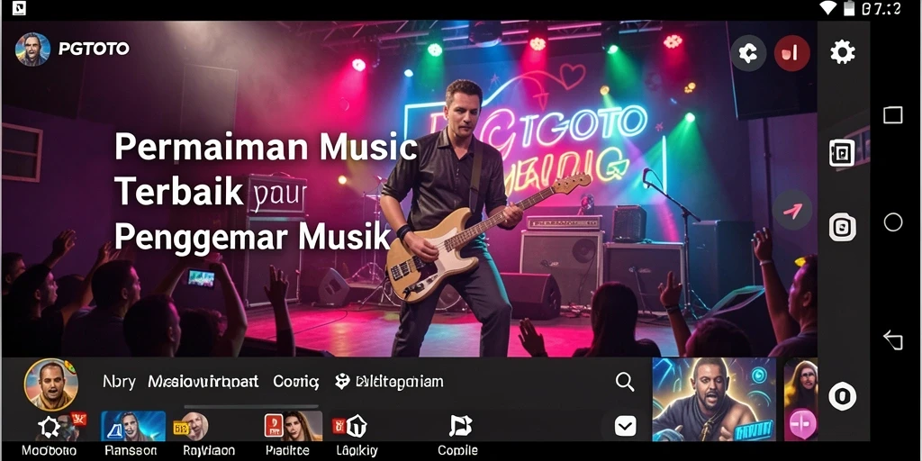 Tampilan gameplay PGTOTO dengan interaksi musik yang menyenangkan.