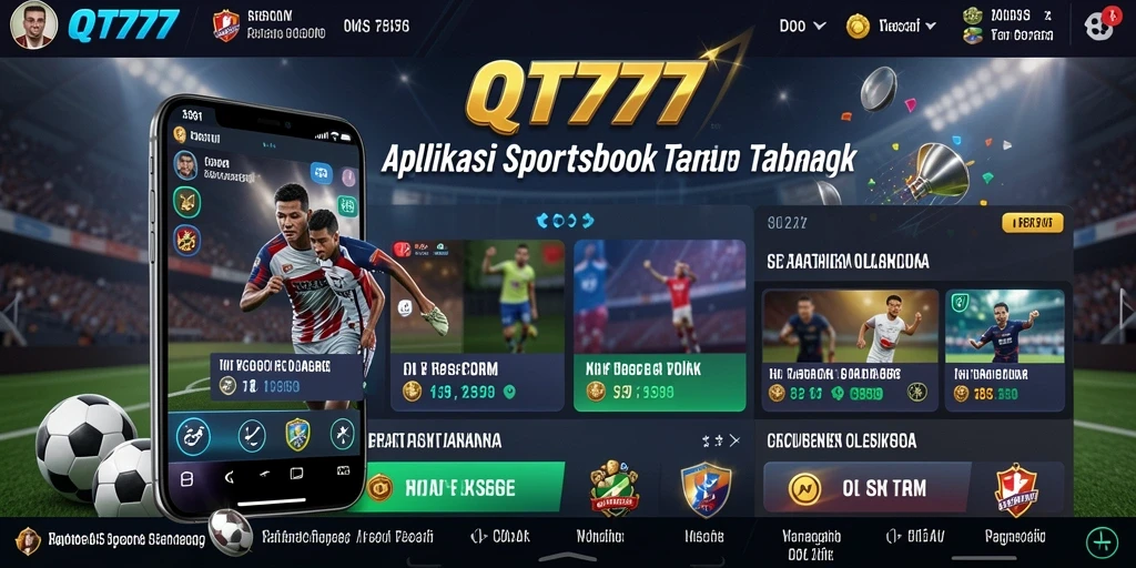Tampilan utama gameplay QT777 dengan berbagai pilihan taruhan olahraga.