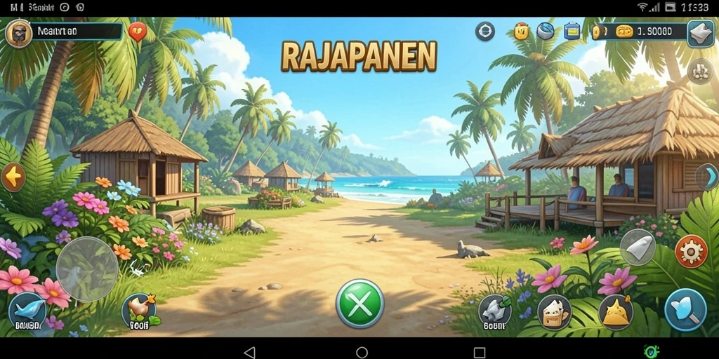 Tampak gameplay seru RAJAPANEN yang mengasyikkan.